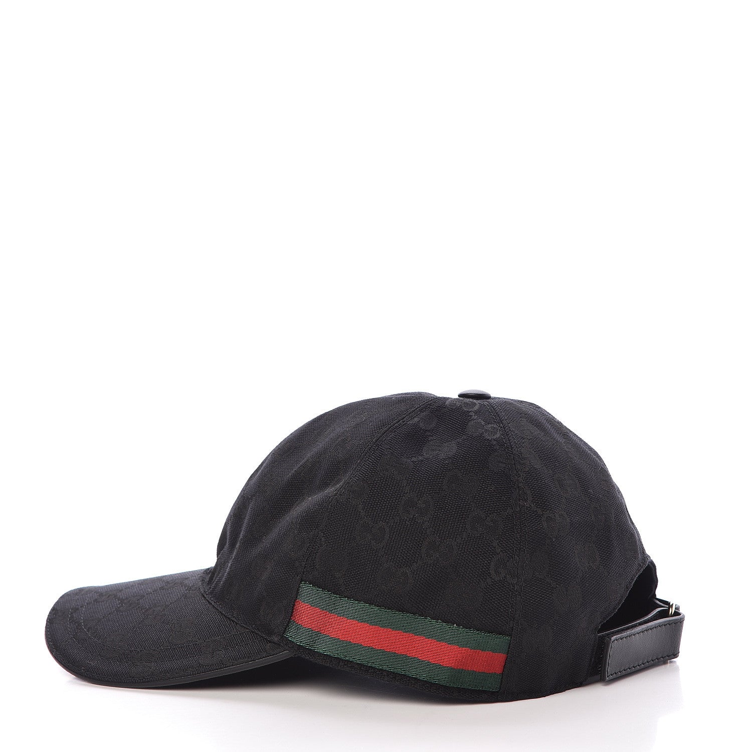 Gucci Monogram Web Baseball Hat XL Black 4 of 8
