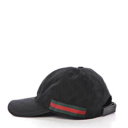 Gucci Monogram Web Baseball Hat XL Black 4 of 8
