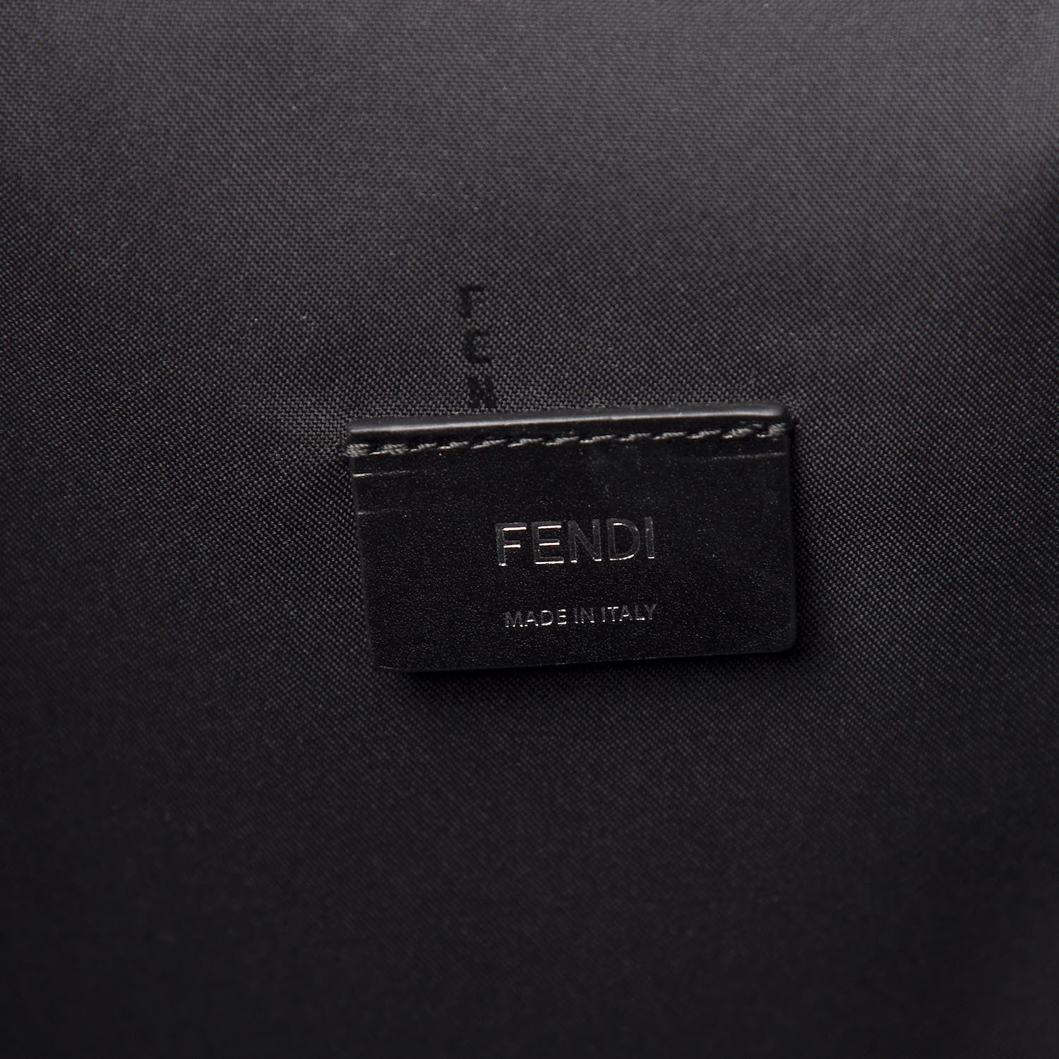 Fendi Nylon Vitello Elite Monster Eyes Tote Black Yellow 6 of 9