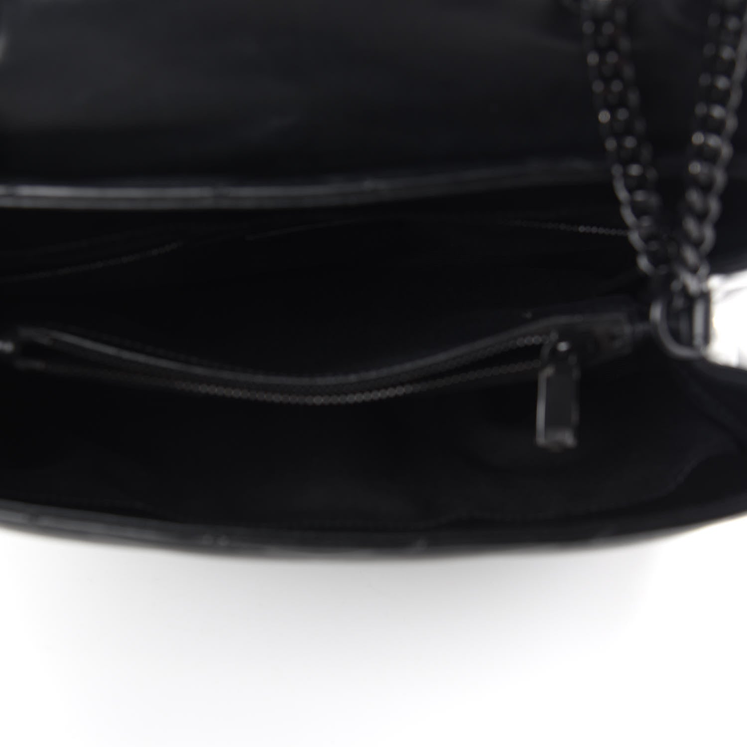 Saint Laurent Calfskin Y Quilted Monogram Medium Loulou Chain Satchel Black 5 of 9