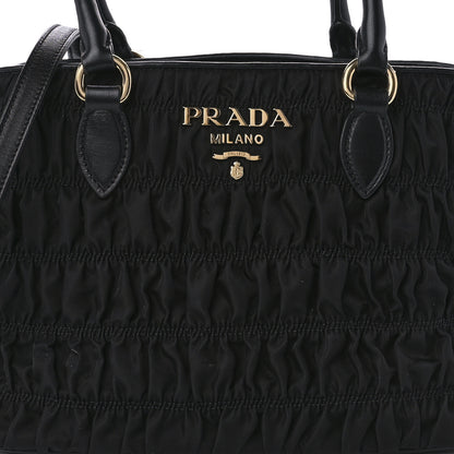 Prada Tessuto Nylon Gaufre Small Tote Black 7 of 8