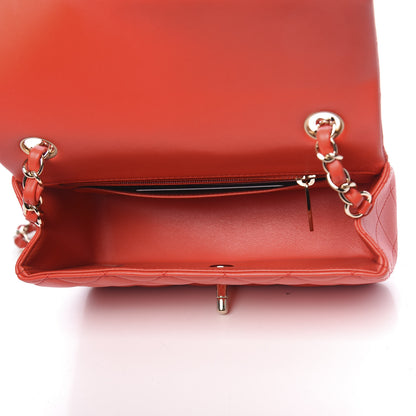 Chanel Lambskin Quilted Mini Rectangular Flap Red 5 of 11