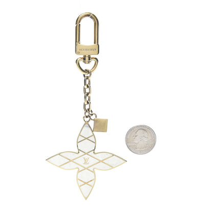 Louis Vuitton Malletage Flowers Bag Charm Key Holder 2 of 4