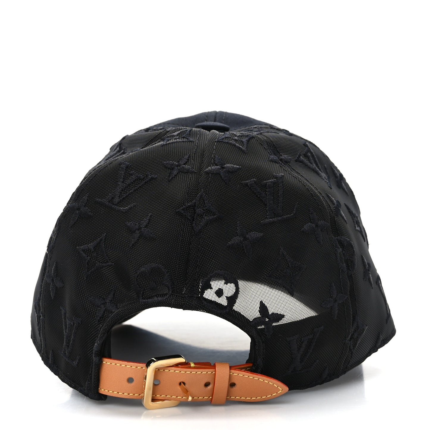Monogram Mesh Cotton Cap M Black