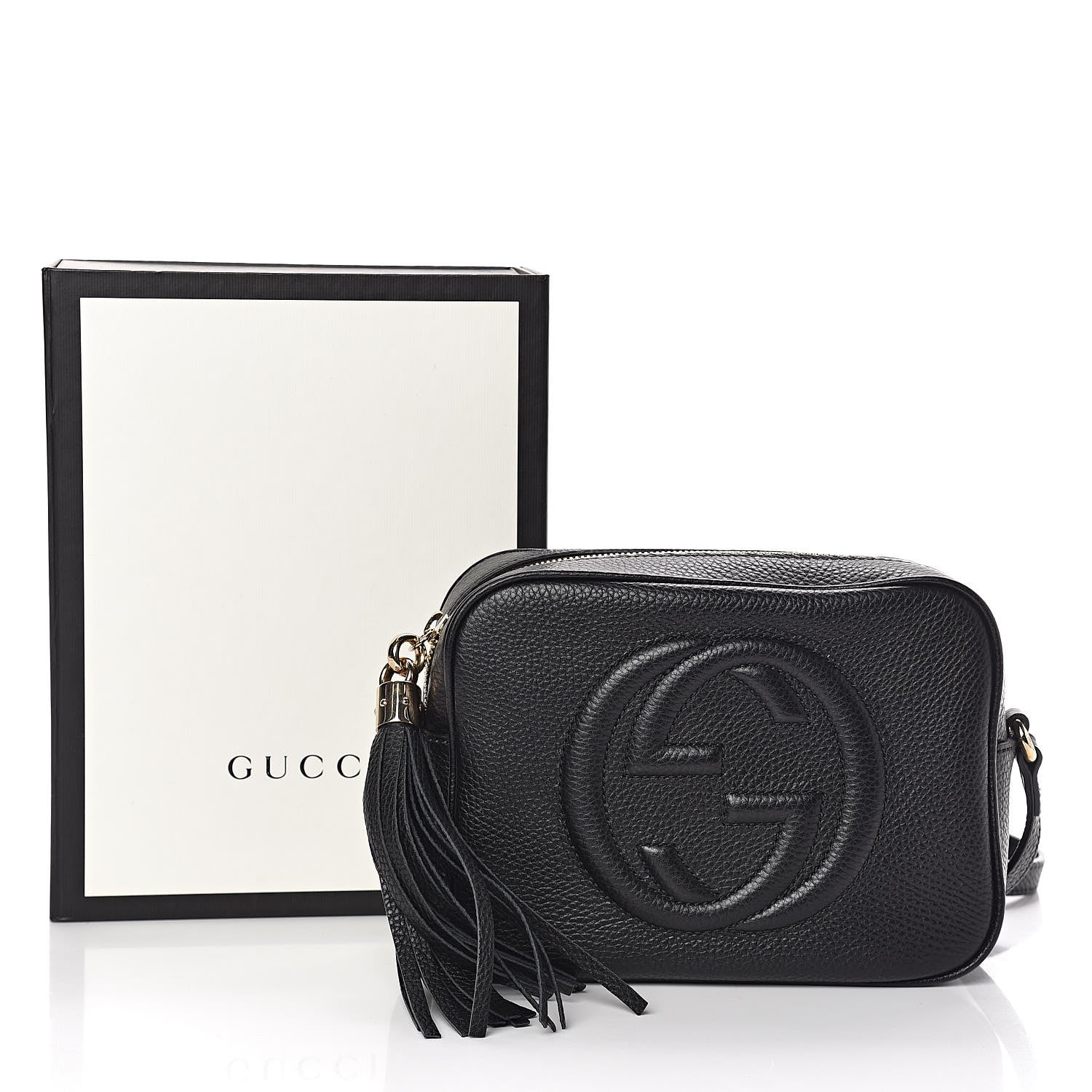 Gucci Pebbled Calfskin Small Soho Disco Bag Black 12 of 12