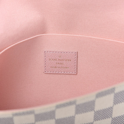 Louis Vuitton Damier Azur Pochette Felicie Chain Wallet Rose Ballerine 9 of 10