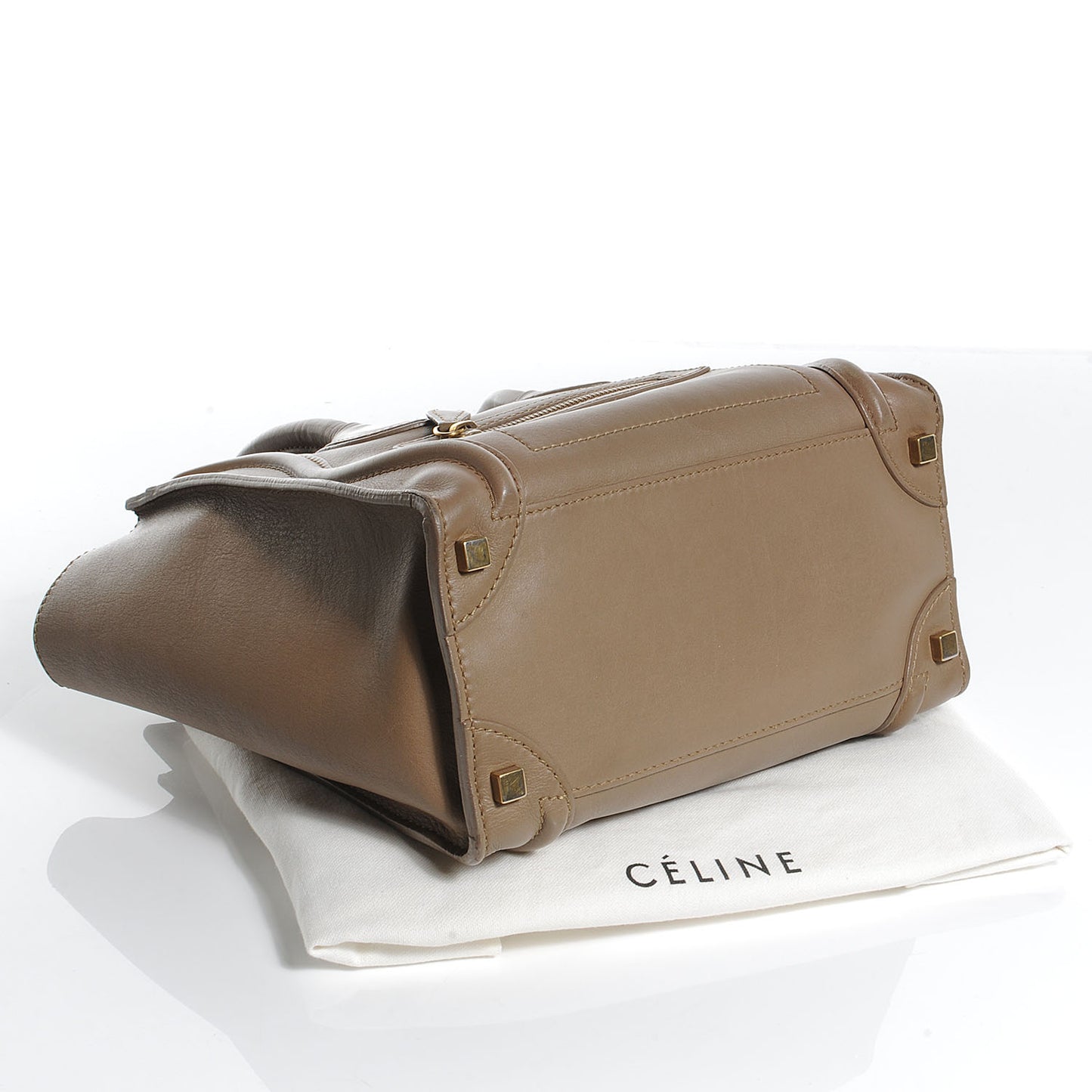 Smooth Calfskin Micro Luggage Camel