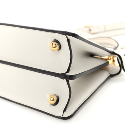 Fendi Shiny Nappa Petite Peekaboo I SEE U Satchel White 10 of 11