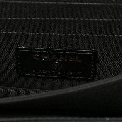 Chanel Calfskin Quilted Mini Maxi Pearls Wallet On Chain WOC Black 6 of 10