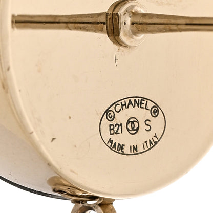 Chanel Metal CC Drop Earrings Gold 4 of 5