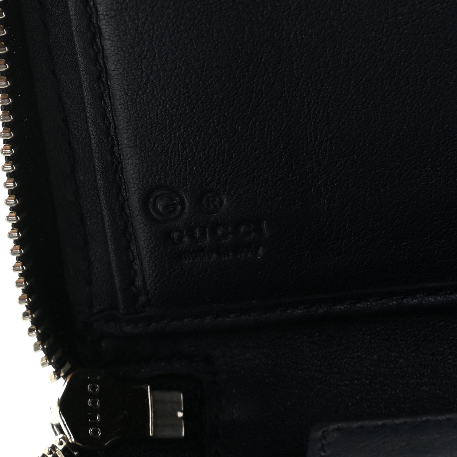 Gucci Microguccissima Large Zip Around Organizer Wallet Blue 5 of 7