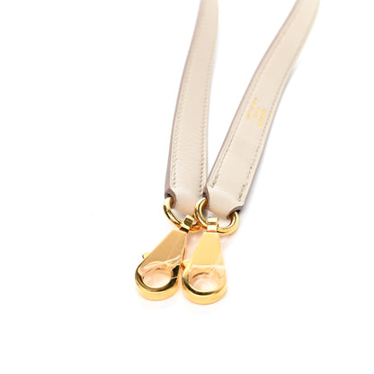 Hermes Taurillon Clemence Kelly Shoulder Strap Craie 4 of 4