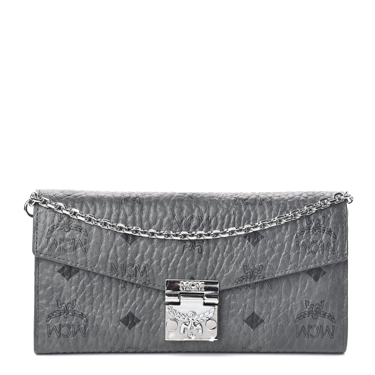 Visetos Large Patricia Wallet On Chain Phantom Grey