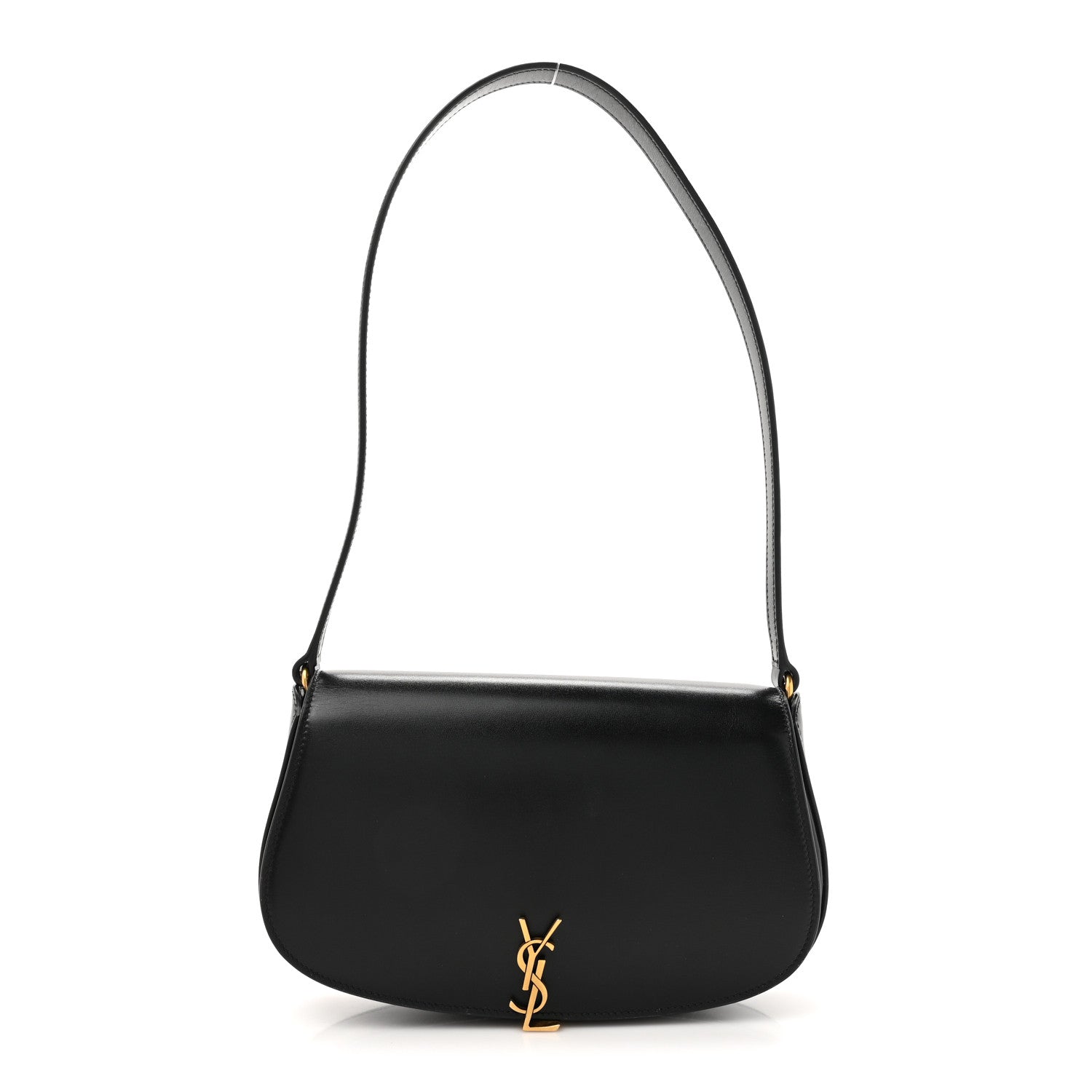 Saint Laurent Box Calfskin Mini Voltaire Shoulder Bag Black 1 of 11