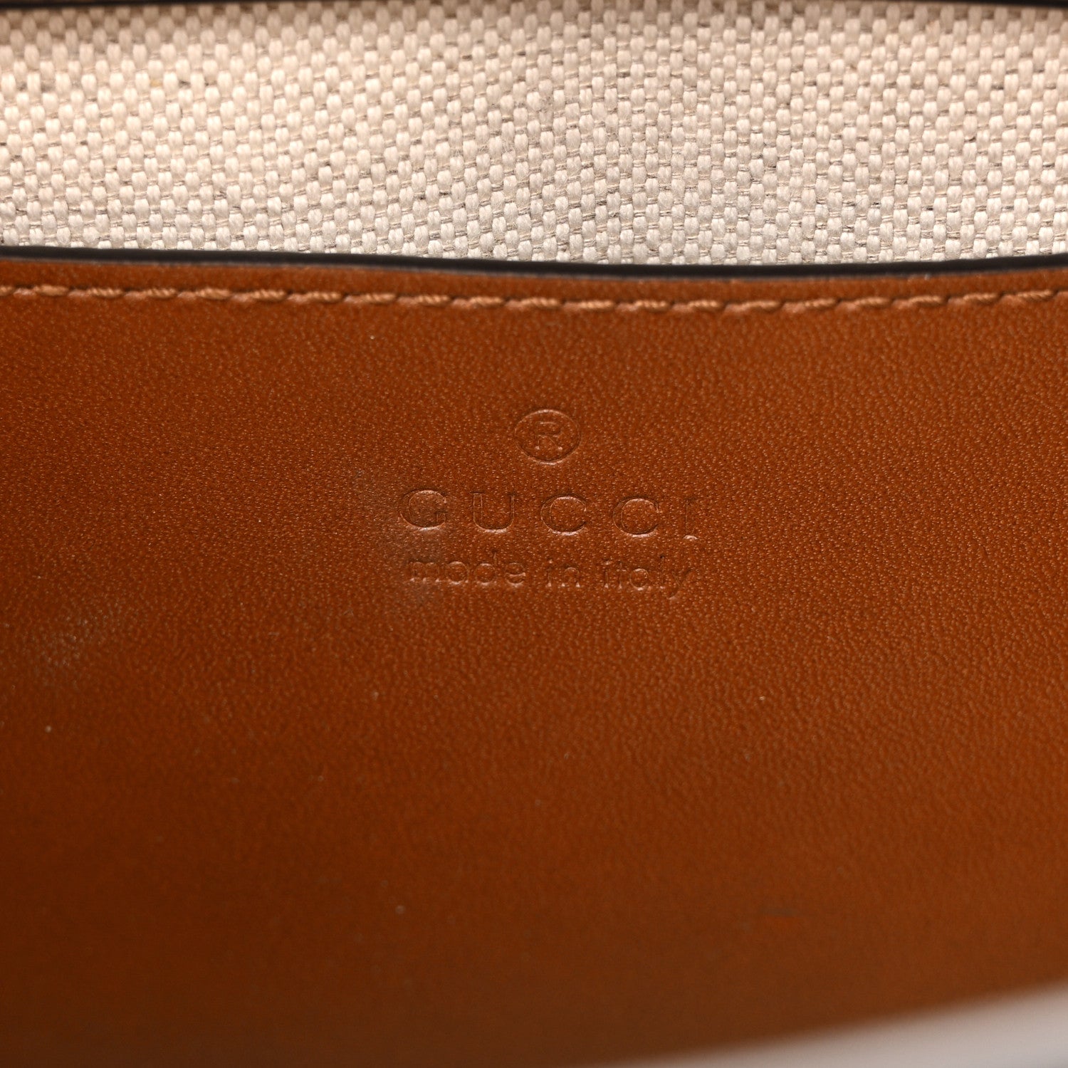 Gucci New Canvas Charisma Calfskin Crystal GG Monogram Mini Diana Tote Bag Camel Ebony 6 of 14
