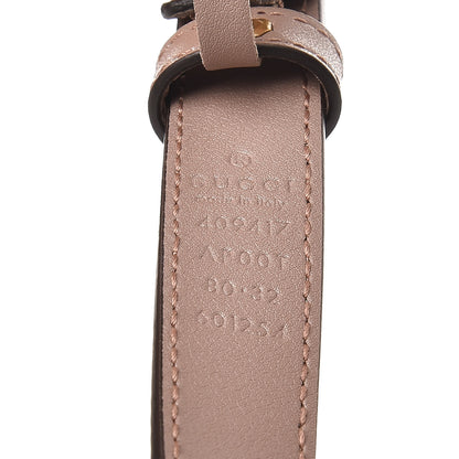 Gucci Calfskin Double G 20mm Belt 80 32 Porcelain Rose 4 of 7