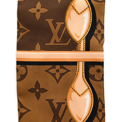 Louis Vuitton Silk Monogram Confidential Bandeau Brown 4 of 4