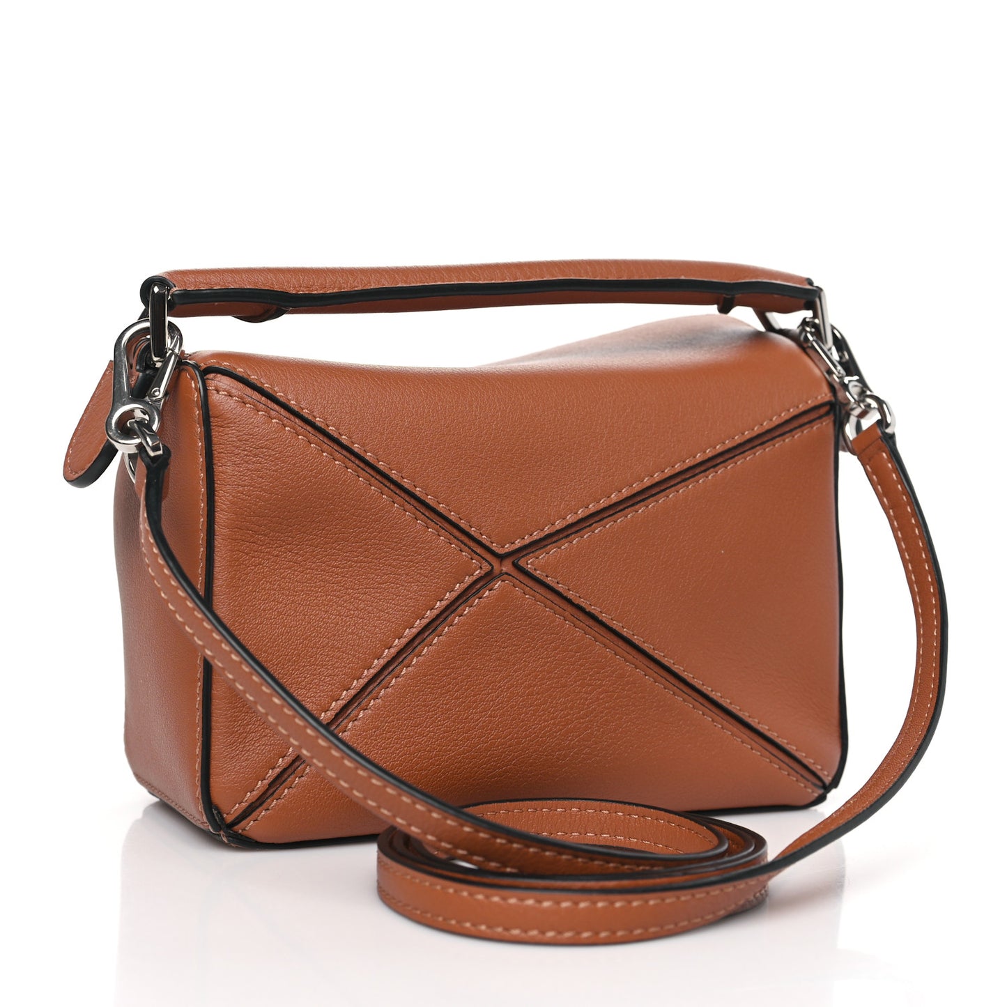 Calfskin Mini Puzzle Bag Tan