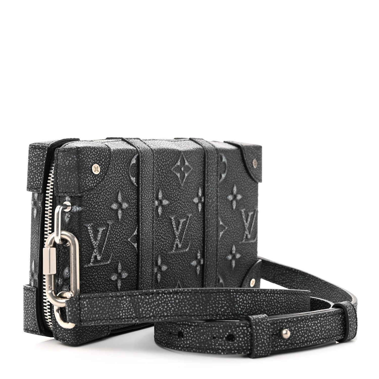 Louis Vuitton Faded Calfskin Monogram Soft Trunk Wallet Charcoal 3 of 10