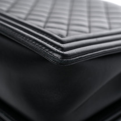 Chanel Lambskin Quilted Large Boy Flap Black 8 of 12