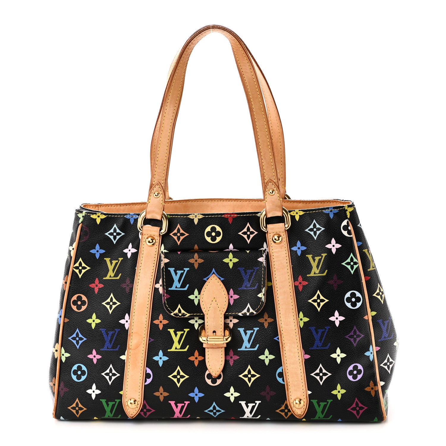 Louis Vuitton Monogram Multicolor Aurelia MM Black 1 of 10