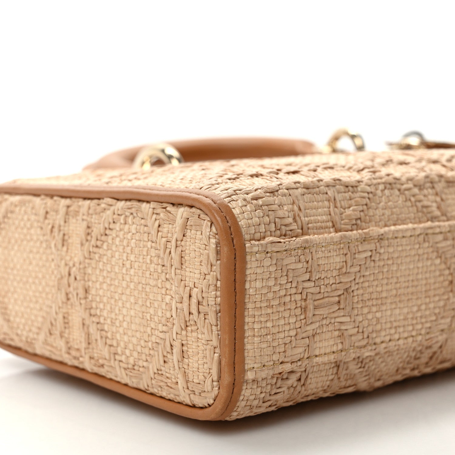 Christian Dior Raffia Macro Cannage Lady D-Joy Natural 7 of 9