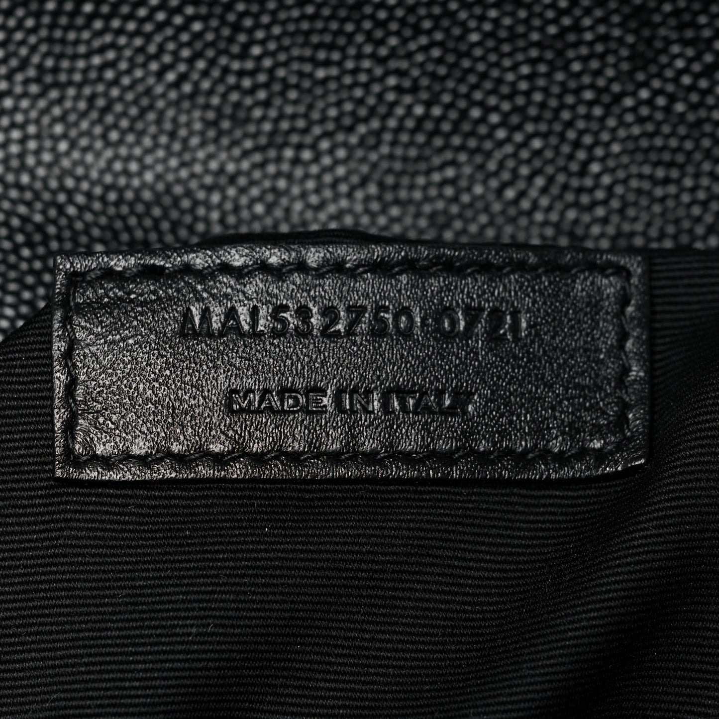 Grain De Poudre Monogram Cassandra Clasp Bag Black