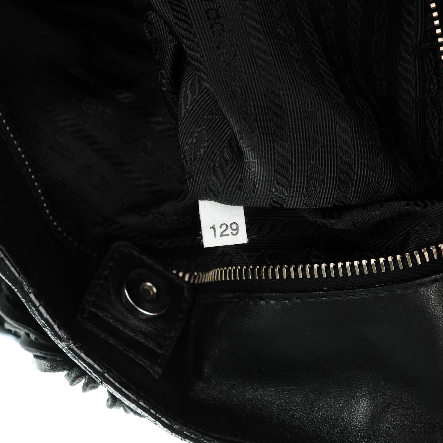 Prada Nappa Fringe Tote Nero Black 7 of 11
