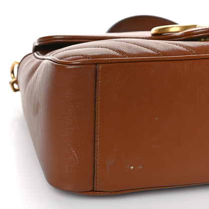 Gucci Azalea Calfskin Matelasse Diagonal Small GG Marmont Top Handle Shoulder Bag Cuir 8 of 11