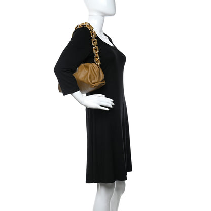 Bottega Veneta Calfskin The Pouch Chain Cammello 2 of 9