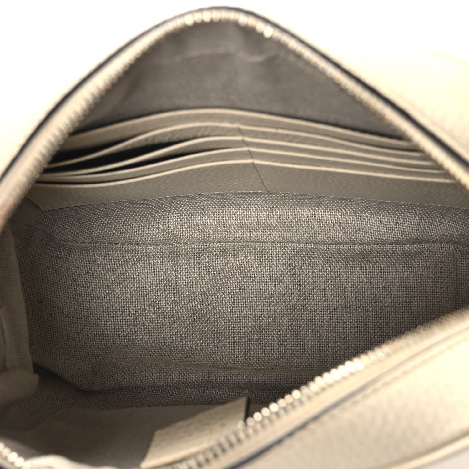 Gucci Monogram Dollar Calfskin Mini Bree Messenger Bag Beige Ebony Avoire 5 of 12