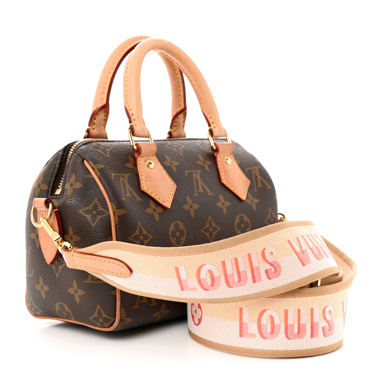 Monogram Speedy Bandouliere 20 Pink Orange