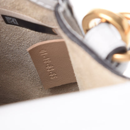 Chloe Calfskin Suede Small Nile Bracelet Bag Airy Grey 8 of 9