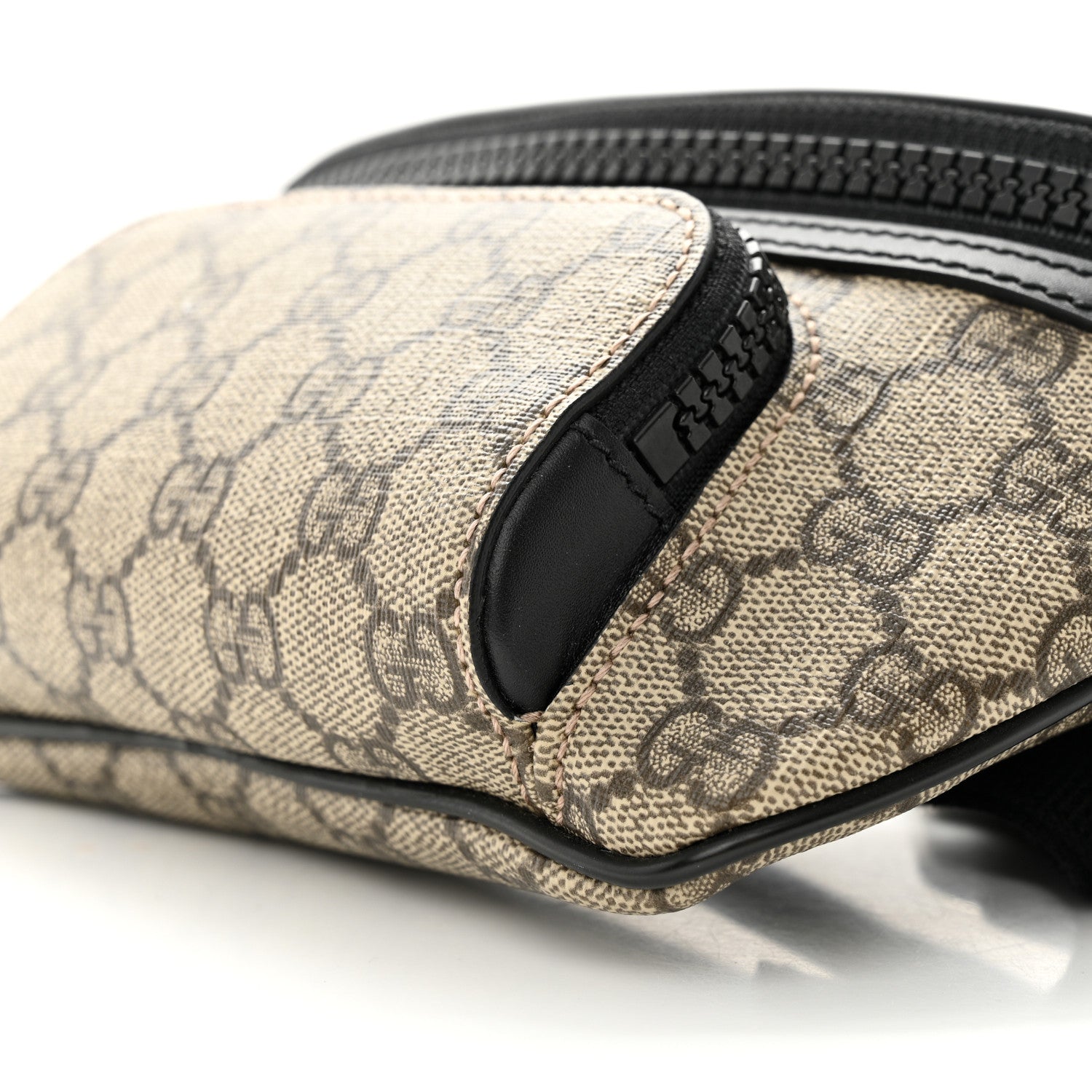 Gucci GG Supreme Monogram Belt Bag Black 10 of 11