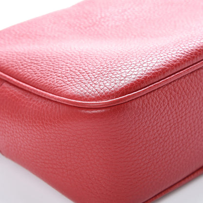 Gucci Pebbled Calfskin Small Soho Disco Bag Tabasco Red 15 of 16