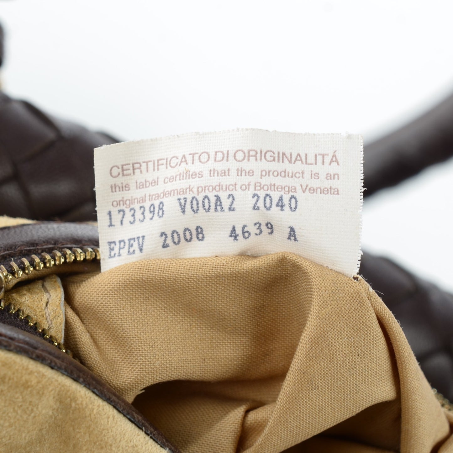 Nappa Intrecciato Shoulder Bag Ebano
