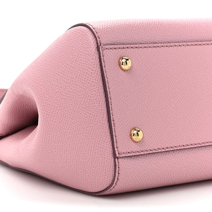 Dolce & Gabbana Dauphine Small Sicily Satchel Rose Carne 8 of 9