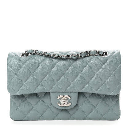 Chanel Caviar Quilted Small Double Flap Light Blue 1 of 4