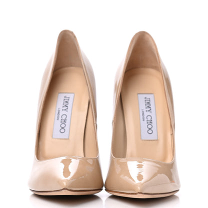 Jimmy Choo Patent Anouk 120 Pumps 36.5 Nude 2 of 11