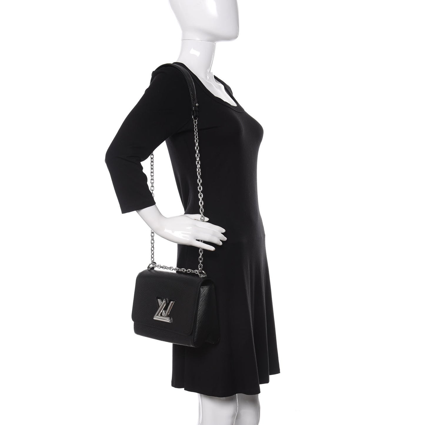 Epi Twist Shoulder Bag MM Black