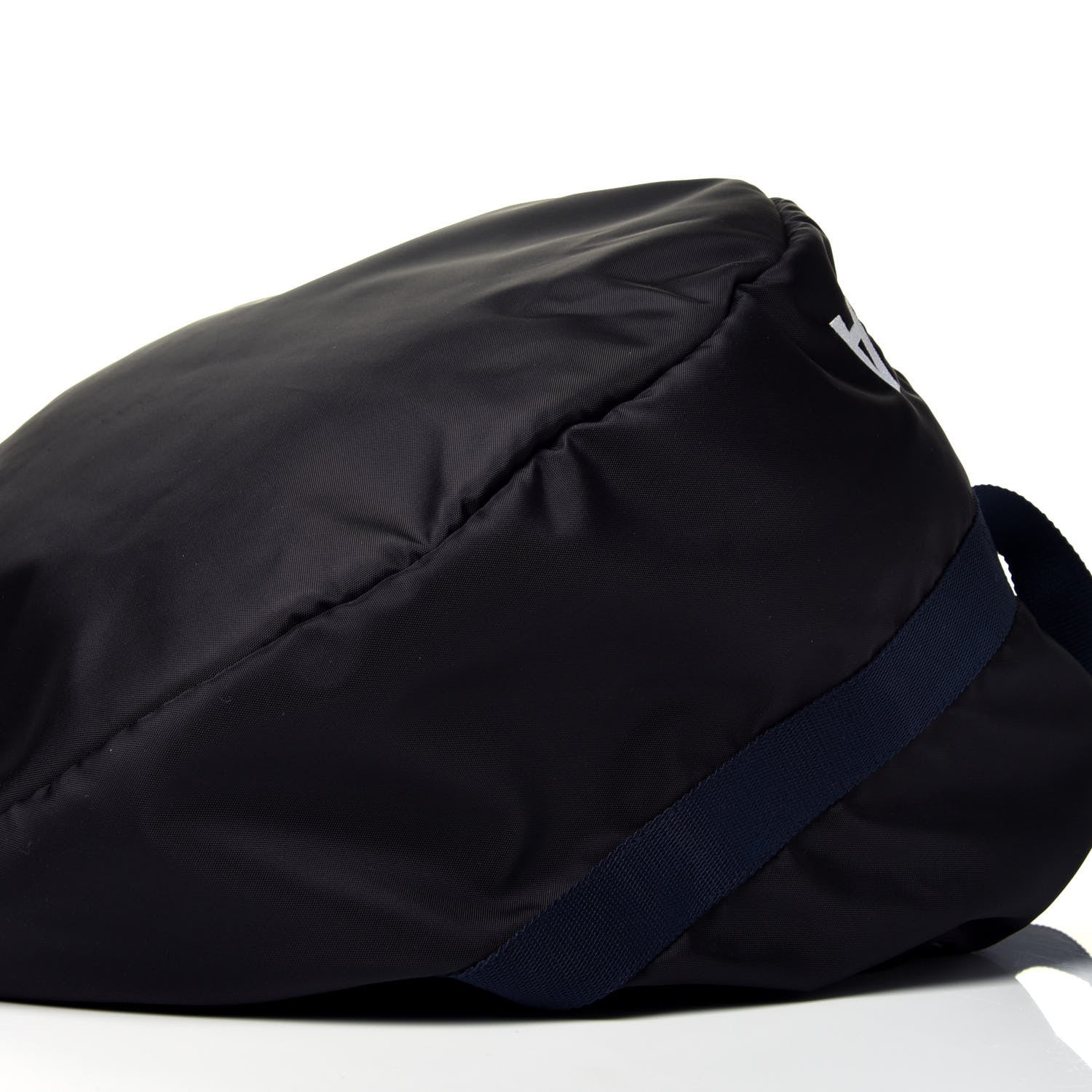 Balenciaga Textured Sport Nylon Logo Embroidered S Wheel Gym Bag Black Bleu Navy 8 of 10