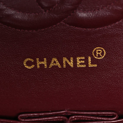 Chanel Lambskin Quilted Medium Double Flap Black 7 of 13