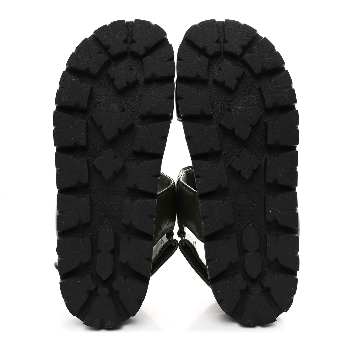Nappa Quilted Padded Slingback Sandals 40 Militare