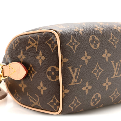 Louis Vuitton Monogram Speedy Bandouliere 20 Beige 8 of 10