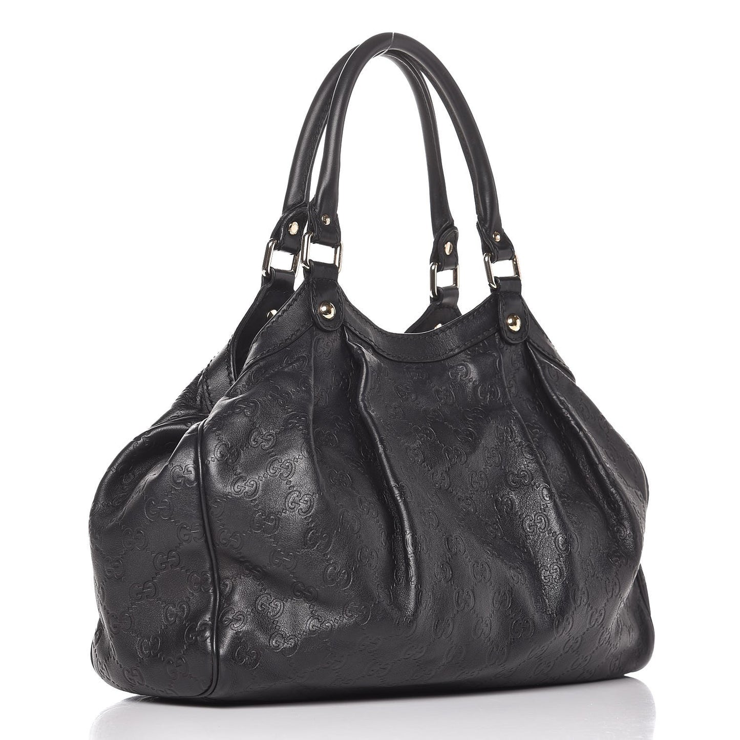 Guccissima Medium Sukey Tote Black