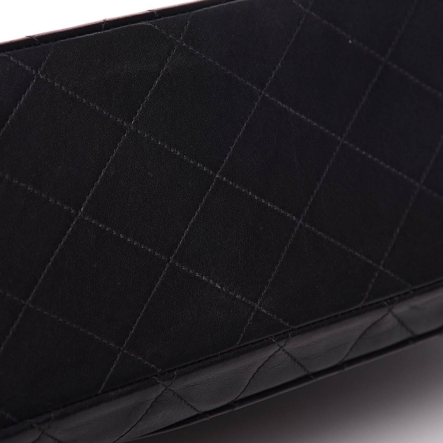 Lambskin Quilted XL Jumbo Single Flap Black