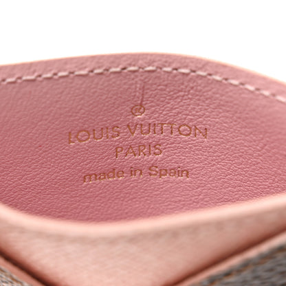 Louis Vuitton Damier Ebene Caissa Card Holder Rose Ballerine 6 of 7