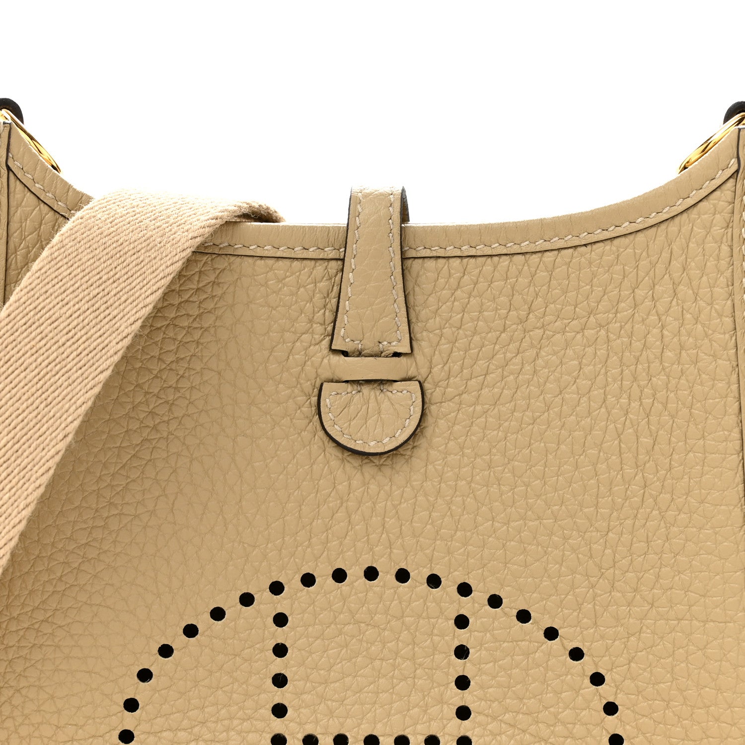 Hermes Taurillon Clemence Evelyne TPM Beige Marfa 8 of 10
