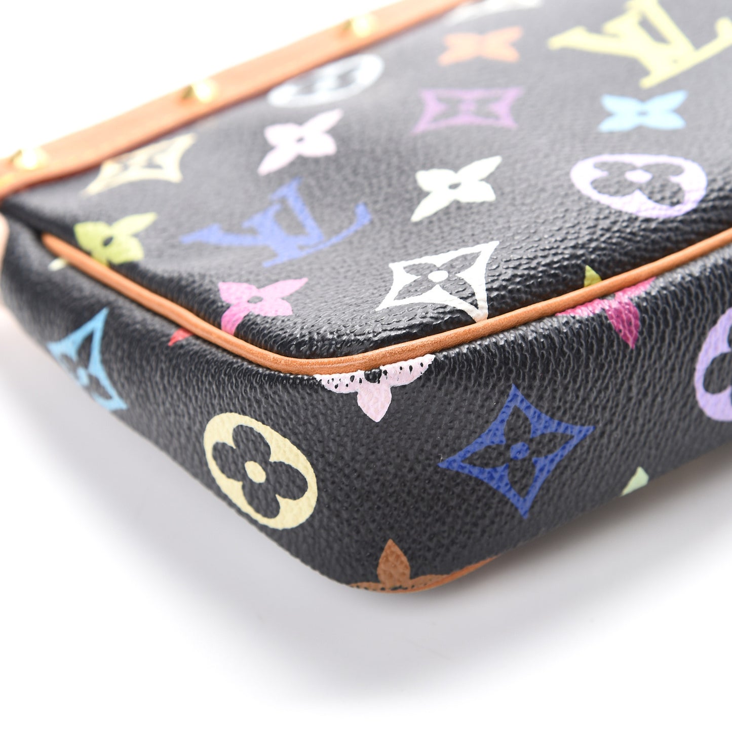 Monogram Multicolor Pochette Accessories Black
