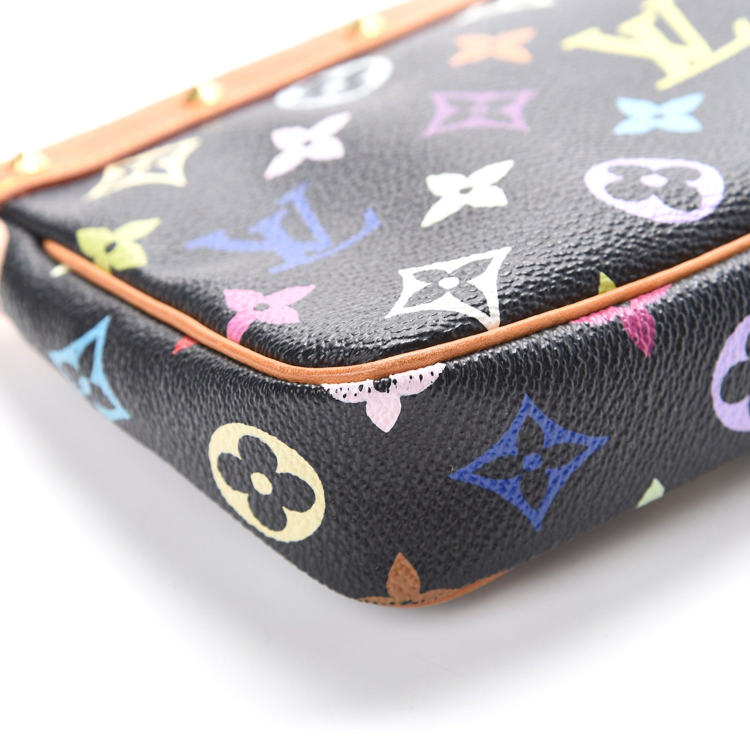 Louis Vuitton Monogram Multicolor Pochette Accessories Black 10 of 14